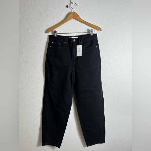 New APIECE APART HIGH RISE MARI BARREL JEAN Luna wash black jeans 30 - Picture 3 of 9